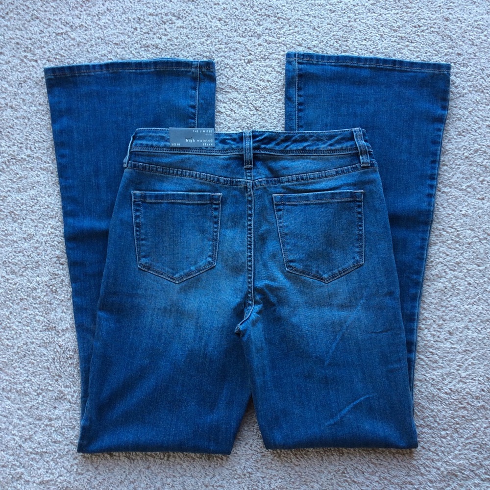 *NWT* The Limited High Waisted Flare Jeans - Picture 4 of 6